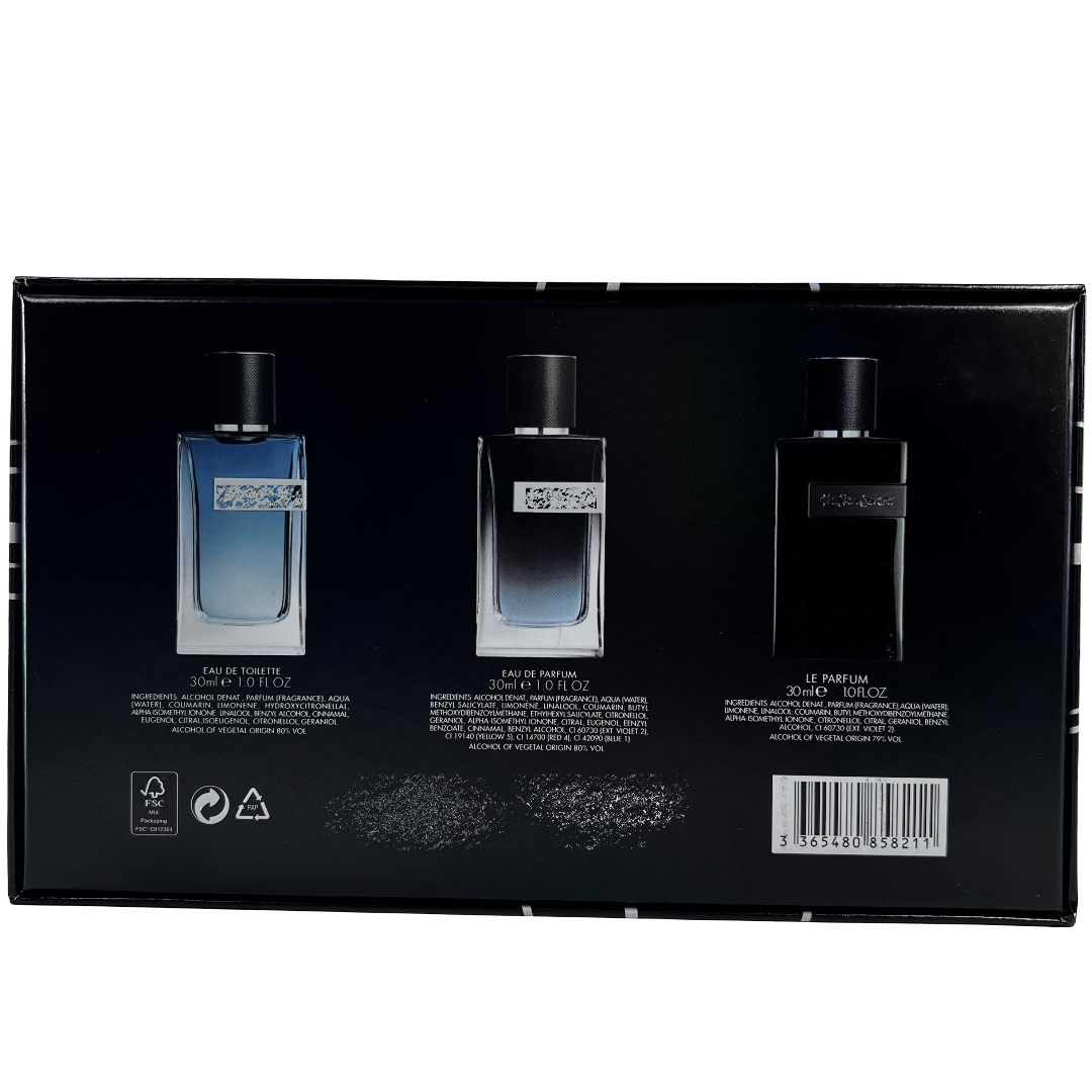 YSL EAU D3 TOILETTE - DE PARFUM - LE PARFUM GIFT SET - 30ML x 3